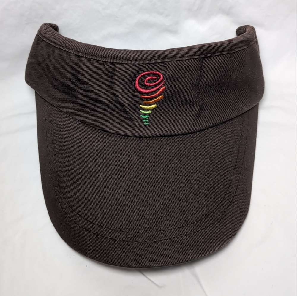 100% Cotton Jamba Juice Visor Hat Brown Adjustable Adult Uniform Employee
